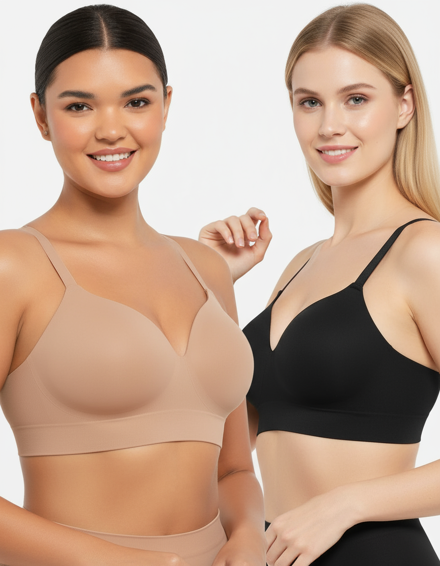 Deux femmes portant des soutiens-gorge Kaimmy